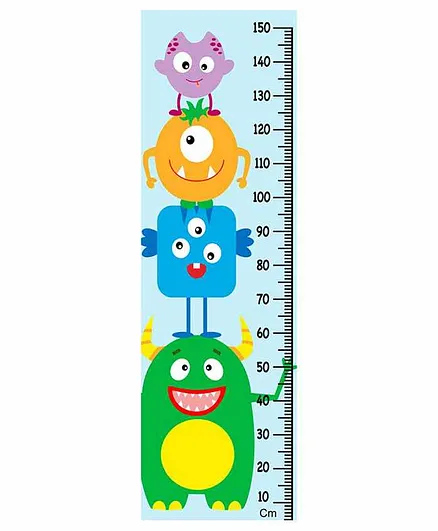 WENS Monsters Wall Height Chart - Multicolor