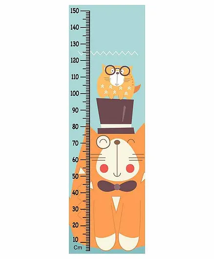 WENS Cats Wall Height Chart - Multicolor