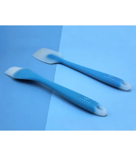 Amour Silicone Spatula Blue - Pack of 2 