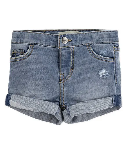 Buy Levi's® Soft Knit Denim Shorts - Blue for Girls (18-24 Months) Online  in India, Shop at  - 9726796