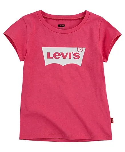 Levi's® Short Sleeves Logo Graphic Print Tee - Pink