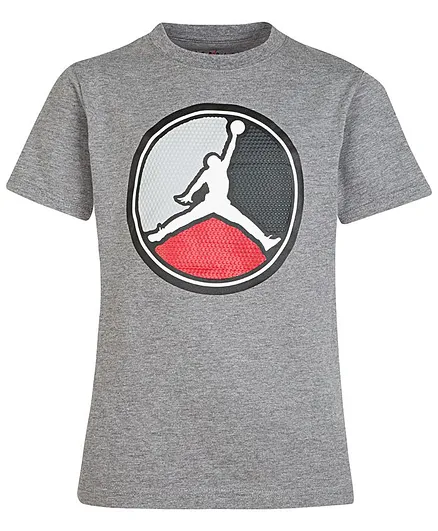 Jordan Half Sleeves Aj 8 Jumpman Logo Tee - Grey