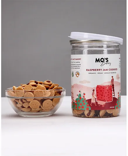 Mo's Bakery Organic Raspberry Jam Cookies - 300 gm