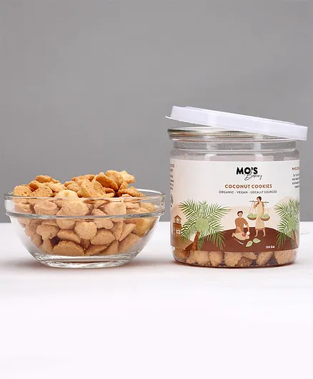 Mo's Coconut Cookies Vegan 100% Natural & Preservatives Free - 150 g