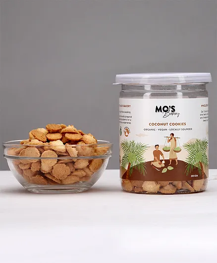 Mo's Bakery Organic Coconut Cookies - 200 gm 