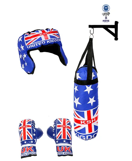 Legends of Sports Export Quality Boxing Kit with Stand - Multicolour 