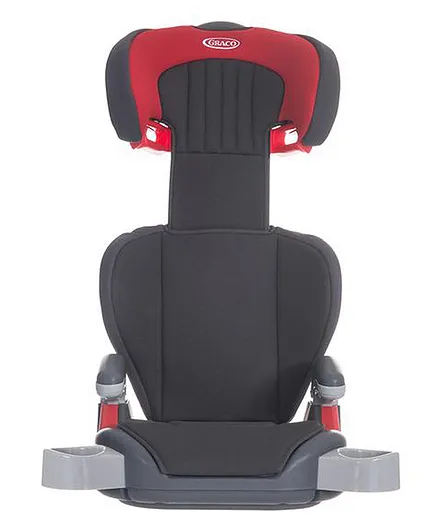 Graco Junior Maxi High Back Booster Seat With Adjustable Head & Arm Rest - Red