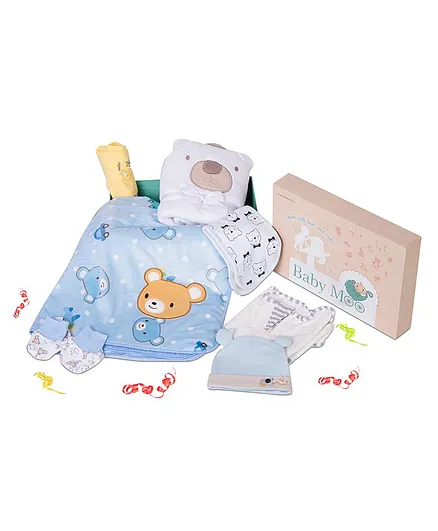 Baby Moo Premium Teddy Gift Hamper Box Set - Blue