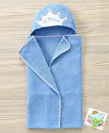 Wonderchild Lil Prince Hooded Towel - Blue