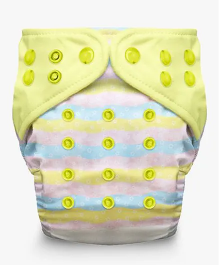 A Toddler Thing Stary Party Printed Reusable Organic Cotton Cloth Diaper With Insert - Multicolour
