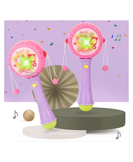 Fiddlerz Musical Rattle with Light & Sound  (Color May Vary)