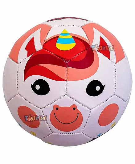 Toyshine EduSports Unicorn Design Size 3 Football - Red 