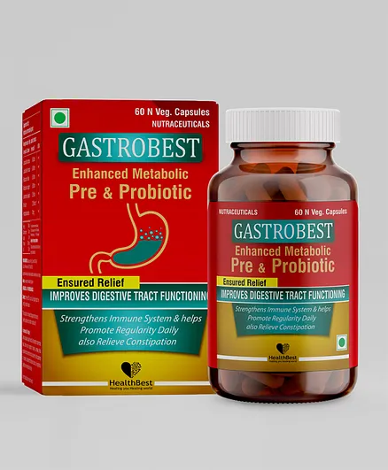 HealthBest Gastrobest Supplement - 60 Capsule