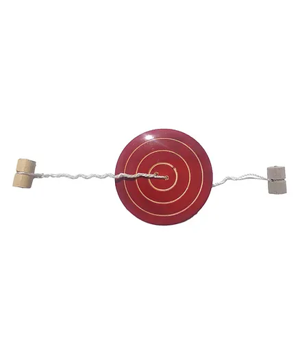 Simple Days Whirling Round Button Spinner - Maroon