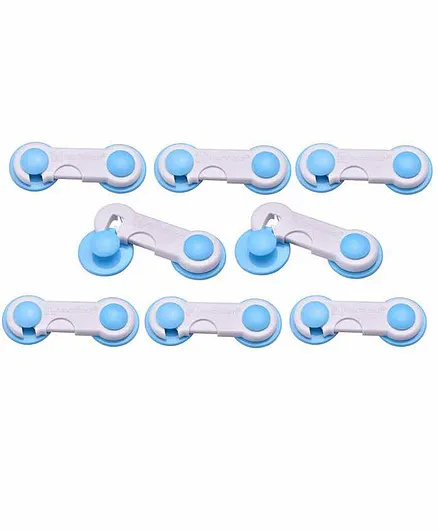 KitschKitsch Infant Safety Locks Pack of 8 - Blue