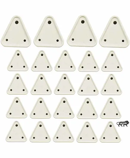 KitschKitsch Child Proofing Safety Plug and Socket Cover Pack Of 24 - White