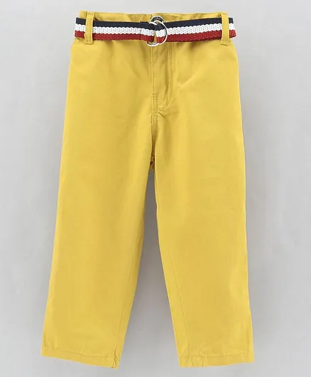 Mark & Mia Full Length Party Trouser Solid - Yellow