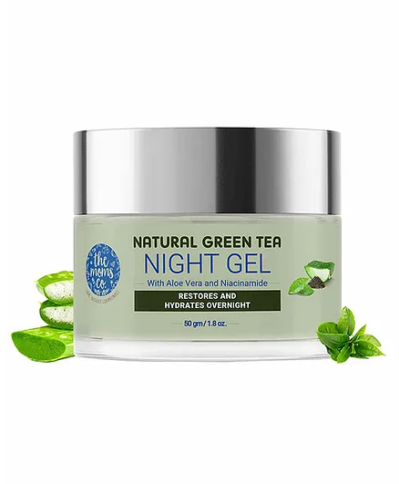 The Moms Co. Natural Green Tea Night Gel - 50 gm