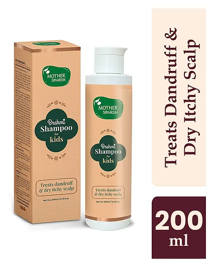 Mother Sparsh Brahmi Anti-Dandruff Hair Shampoo For Kids To Treat Dandruff & Dry Itchy Scalp - 200 ml