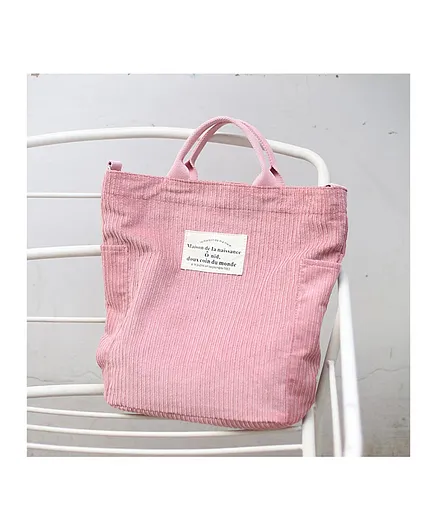 MOMISY Canvas Tote Bag - Pink