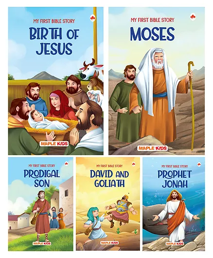 Bible Stories Book Pack Of 5 - English