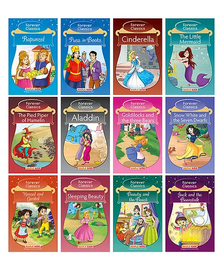 Best of Forvever Classic Fairy Tales Illustrated Pack of 12 - English