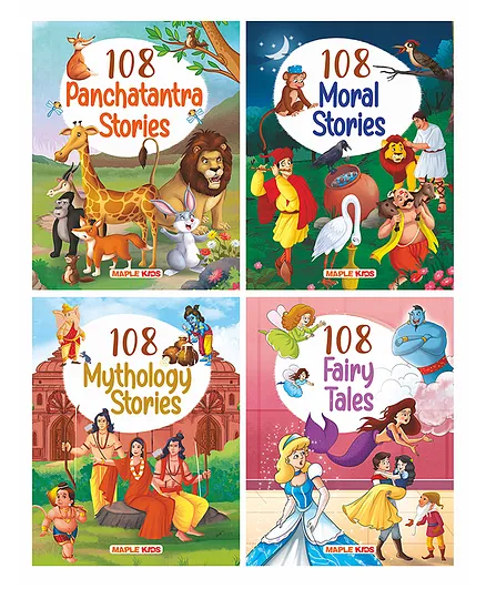Best of 108 Stories Illustrated Story Books Pack of 4 - English 