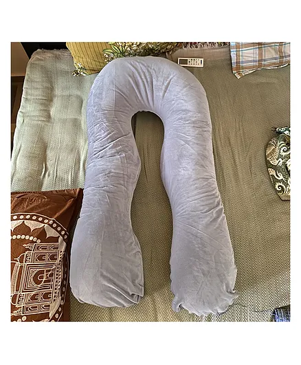Quilt Comfort U Shape Maternity Pillow - Grey