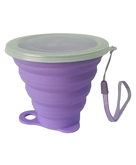 KolorFish Silicone Collapsible Travel Cup Purple - 270 ml