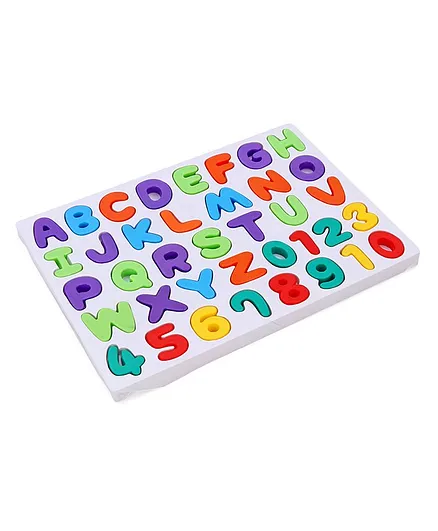 Ratnas Alphabets And Number Teacher Board deluxe Multicolor - 38 Pieces