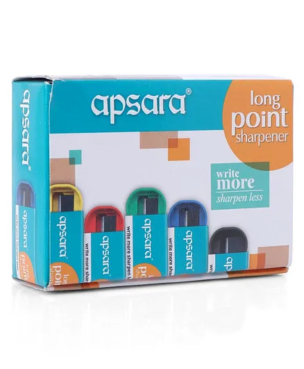 Apsara Long Point Sharpener Pack Of 20 - Multicolor