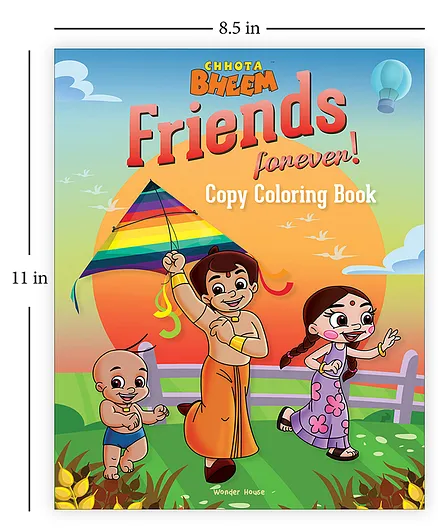 Wonder House Books Chhota Bheem Copy Coloring Books Pack of 3 - English