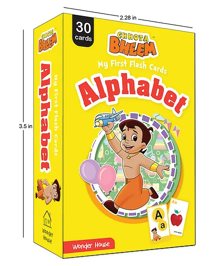 Wonder House Books Chhota Bheem Alphabet Flash Cards Multicolor - 30 Cards