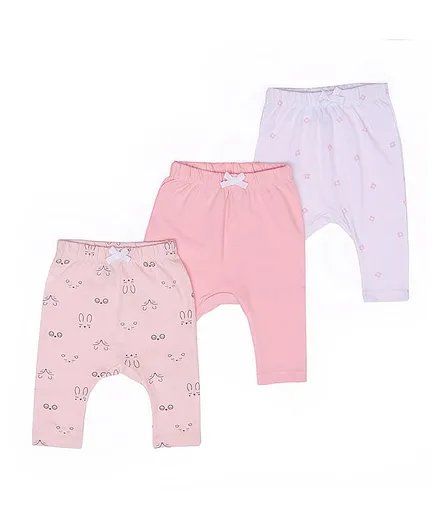 Mi Arcus Pack Of 3 Kitty Face Print Pajama - Pink