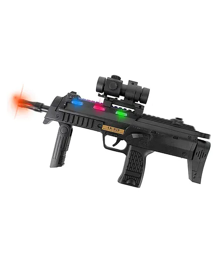Wishkey Toy Gun with Light And Sound - Black 