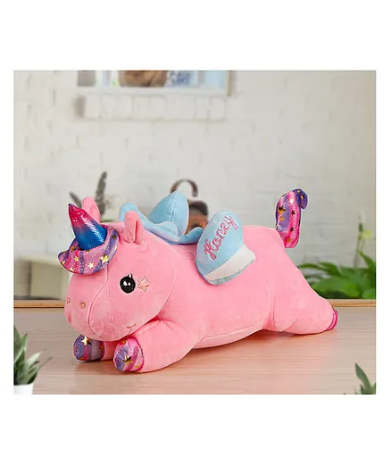 Fiddlerz Unicorn Plush Toy (Color May Vary) - Length 40 cm