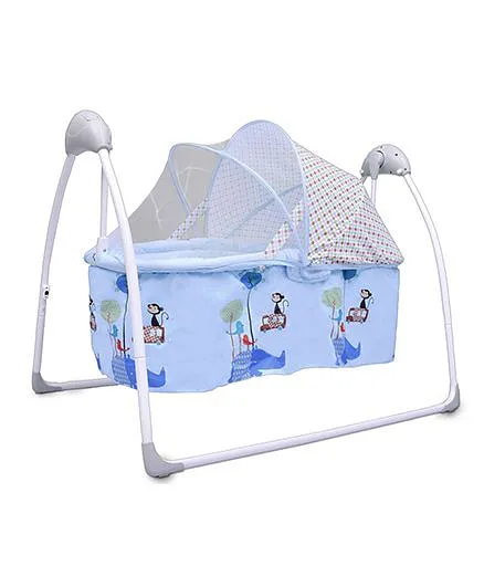 R for Rabbit Lullabies The Auto Swing Baby Cradle - Blue
