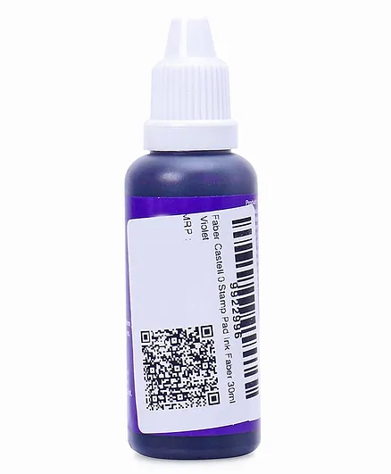 Faber Smudge Free Stamp Pad Ink Violet - 30 ml 