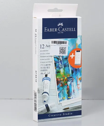 Faber Castell CS Acrylic Colors Set of 12 - Multicolor