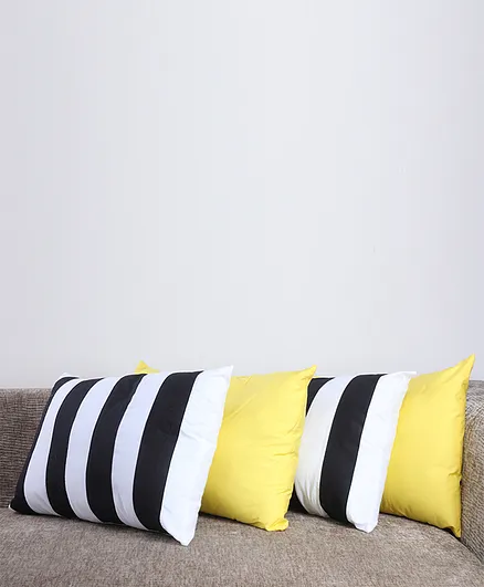 My Gift Booth Breton Stripes Cushion Pack of 4 - White