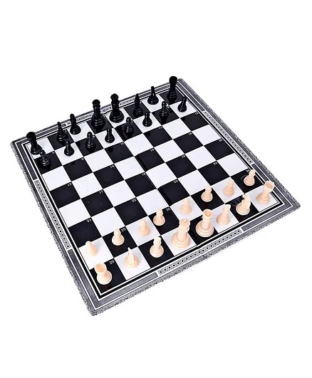 Creative Chess Checkers Board Game - Black