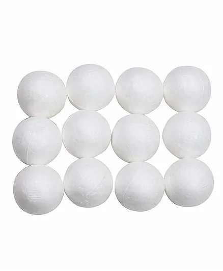 Asian Hobby Crafts Thermocol Balls - White