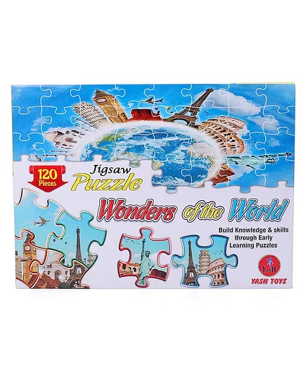 Yash Toys Wonder Of The World Jigsaw Puzzle Pack of 3 - 40 Pieces Each