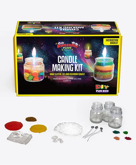 Awesome Place DIY Candle Making Kit - Multicolour