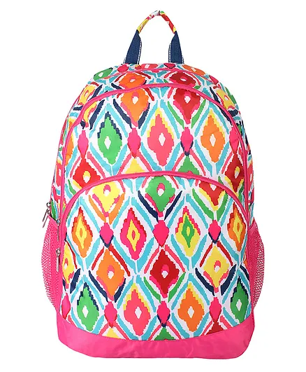 All for colour Ikat Backpack Multicolor - 18 inches