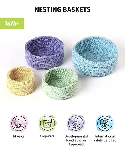Intellibaby Nesting Baskets Level 8 - Multicolor