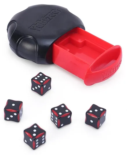 Hasbro Yahtzee Roll With It Dice Game - Red  Black