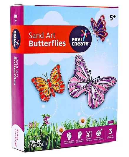 Fevicreate Sand Art Butterflies DIY Kit - Multicolor