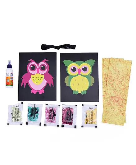 Fevicreate Sequin Art Owl DIY Kit - Multicolor