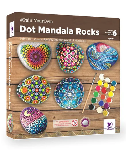 Toykraft Rock Painting Kit Mandala, Painting Kit For Kids
